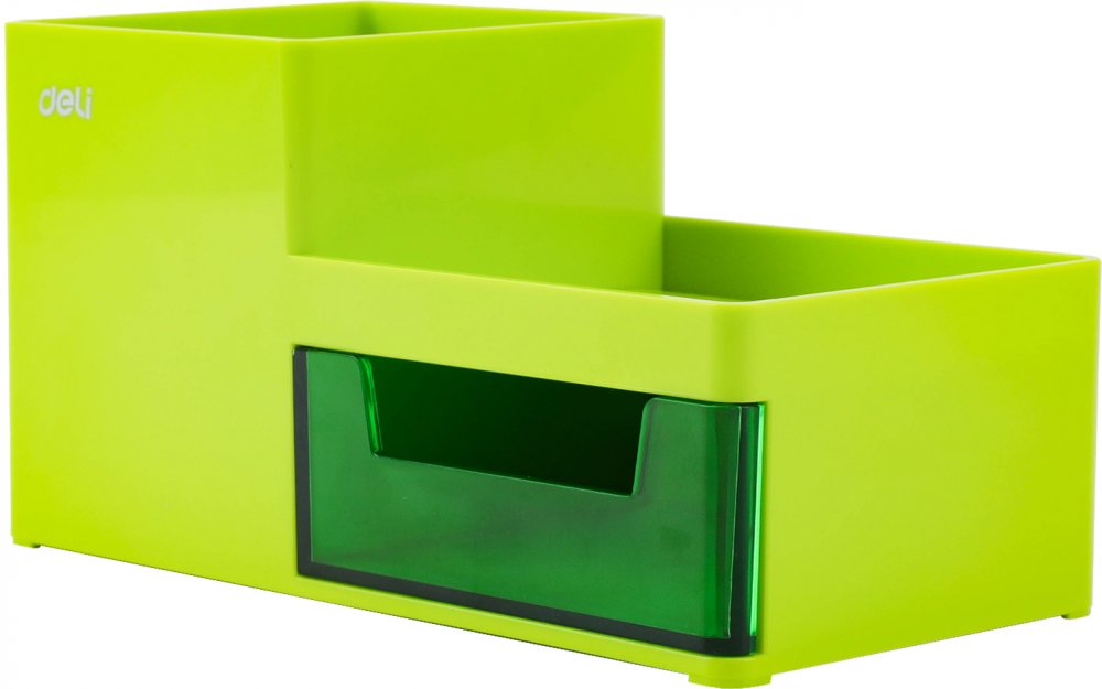 Organizer na biurko Deli Rio, 175x90x92mm, zielony