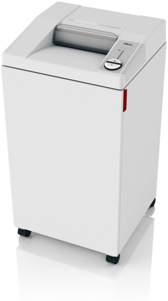 Niszczarka Ideal 2604 CC, ścinek 4x40mm, 23 kartki, P-4/Tx-4/Ex-3/O-3/F-1 DIN, biały