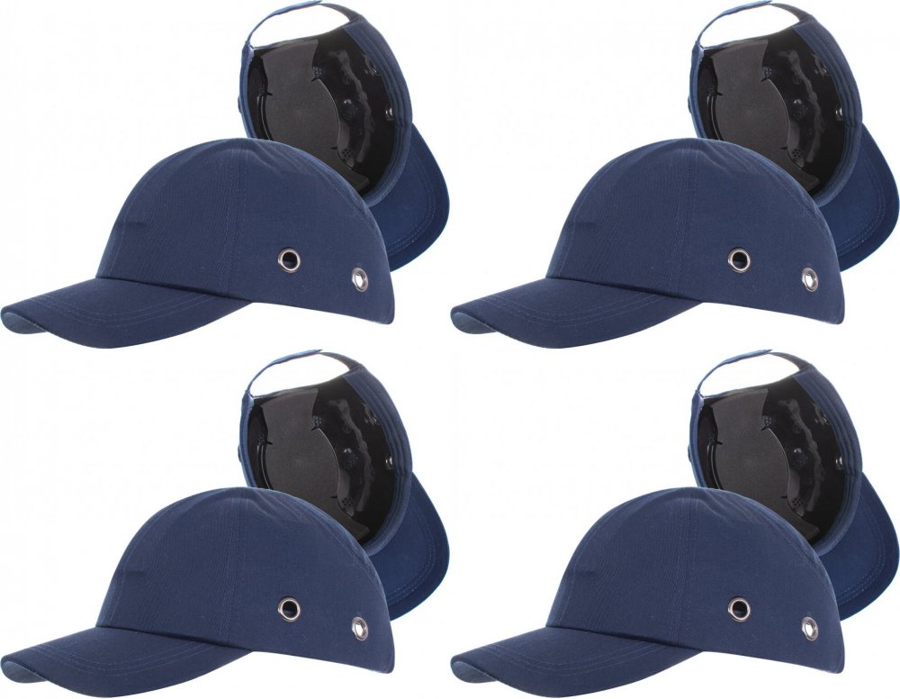 4x Czapka ochronna Procera Bumpcap, granatowy