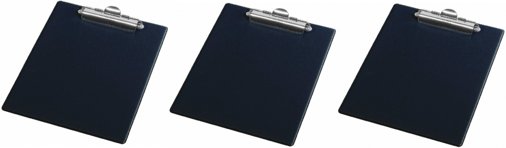 3x Clipboard Panta Plast Fokus, A4, czarny