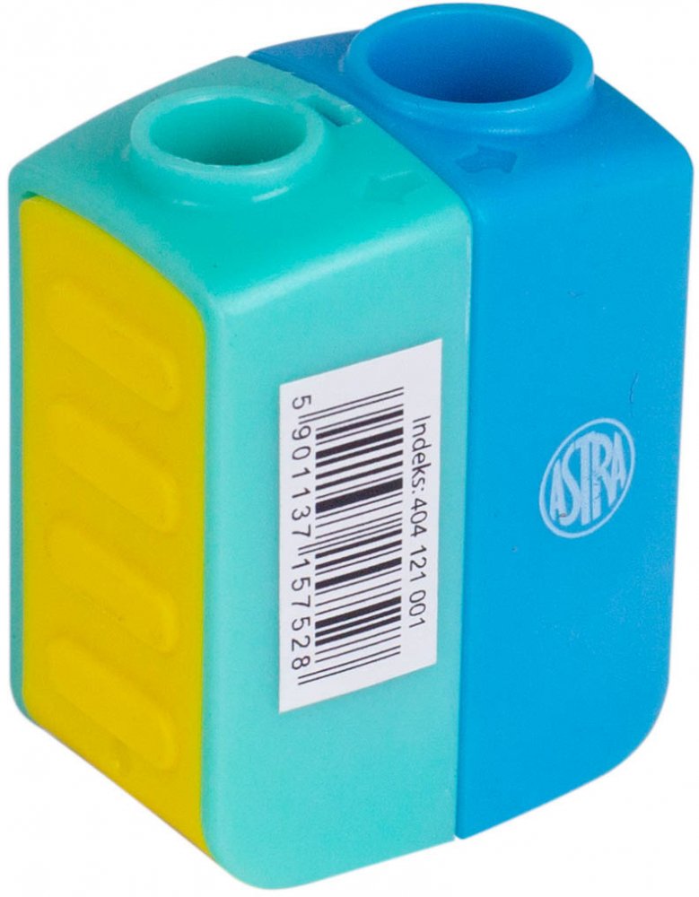 Temperówka Astra Duo z dwoma otworami, mix kolorów