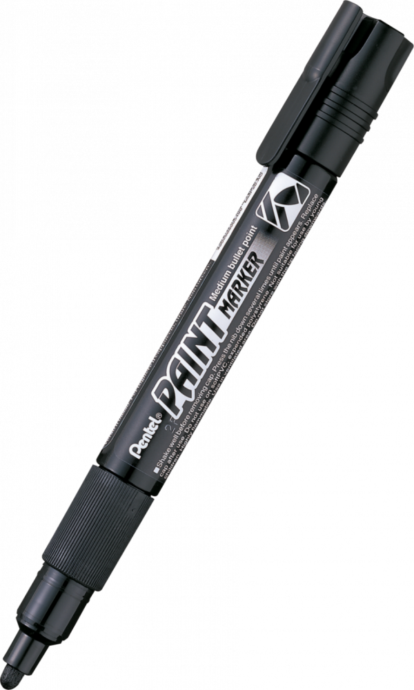 Marker olejowy Pentel MMP20, okrągła, 4.6 mm, czarny