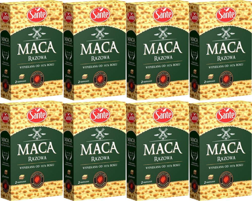 8x Maca pszenna Sante, razowa, 180g