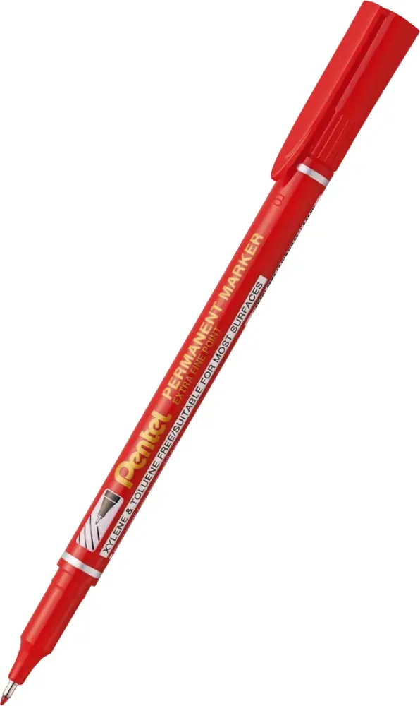 Outlet: USZKODZONE OPAKOWANIE Foliopis Pentel NF450, okrągła, 1.6mm, czerwony