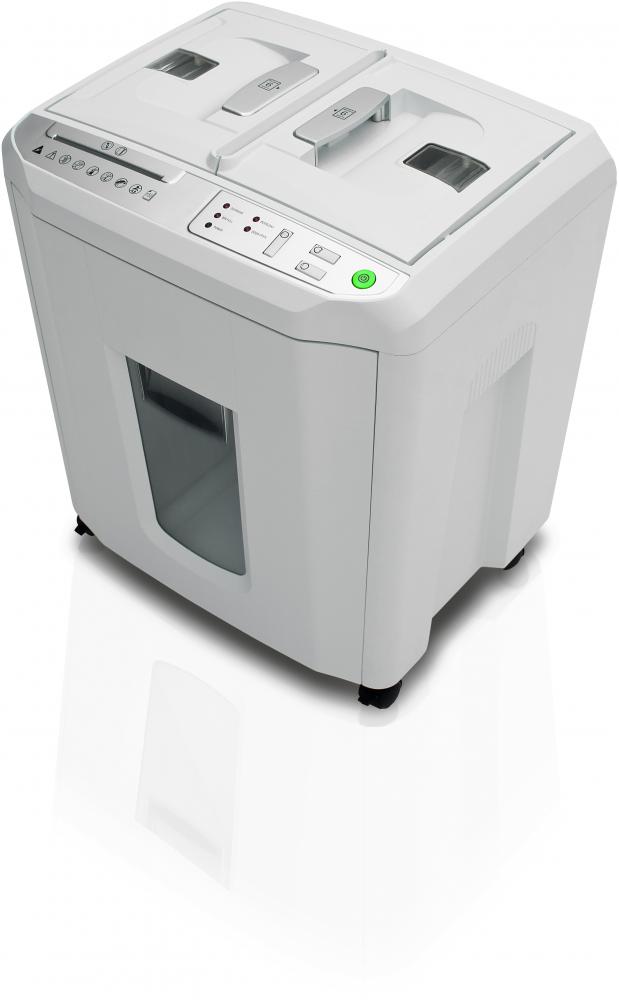 Niszczarka Ideal Shredcat 8280CC, ścinek 4x10mm, 150 kartek, P-4/T-4/E-3/F-1/O-1 DIN, biały