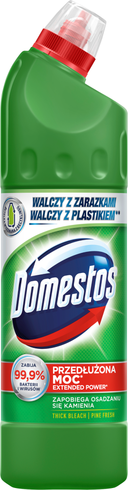 Płyn do czyszczenia toalet, Domestos 24H, leśny, 0.75l