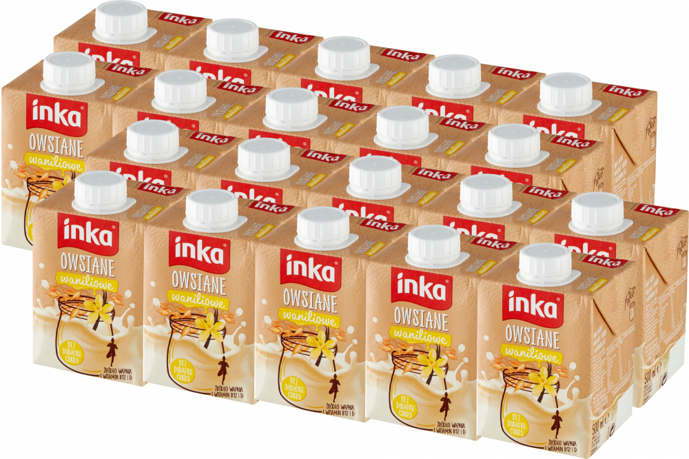 20x Napój owsiany Inka, z wanilią, 0.5l