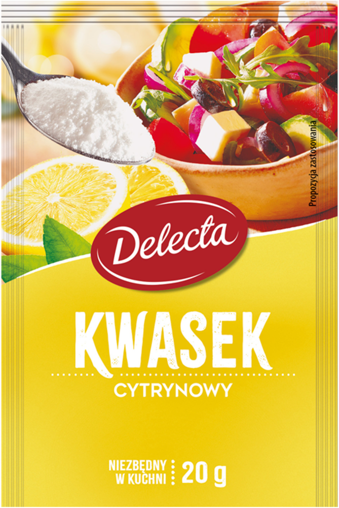 Kwasek cytrynowy Delecta, 20g