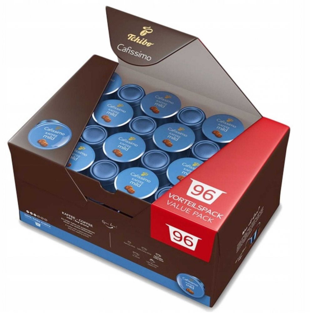 Kapsułki do ekspresu Tchibo Cafissimo Coffee Mild, 96 sztuk