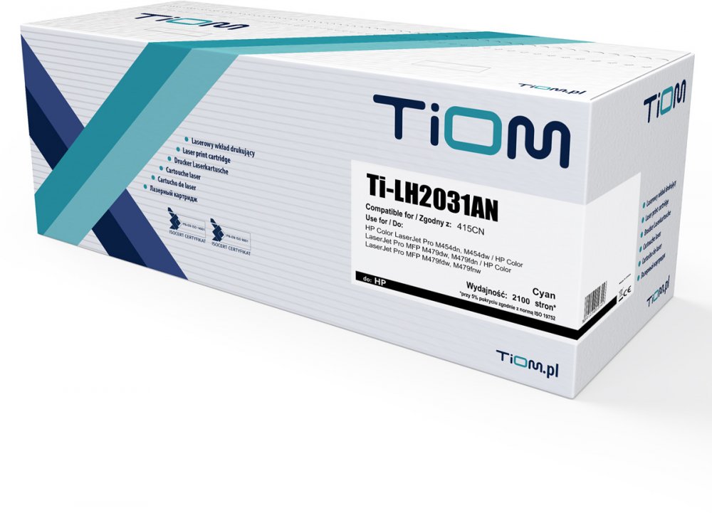 Toner Tiom Ti-LH2031AN (HP 415CN, W2031A), 2100 stron, cyan (błękitny)