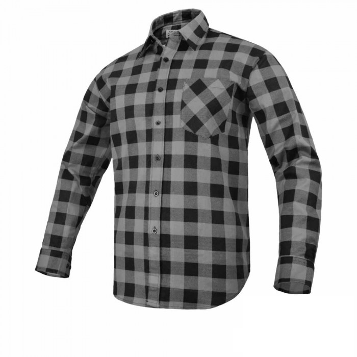 Koszula flanelowa Art-Mas Modar, rozmiar 42, szary