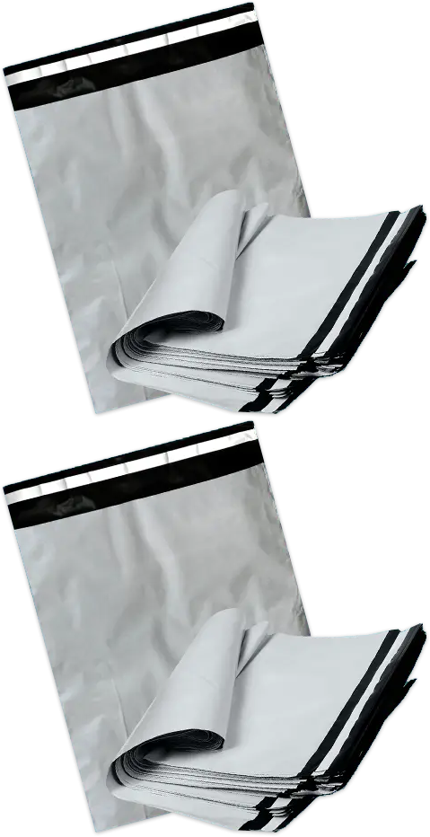 2x Foliopaki kurierskie 07 NC, HK, 450x550+50 mm, 100 sztuk, szary