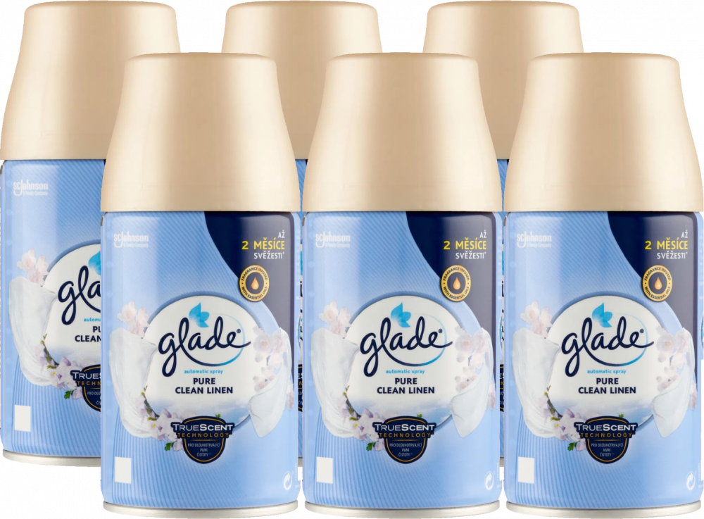 6x Wkład do odświeżacza Glade by Brise Automatic Spray, Pure Clean Linen, 269ml