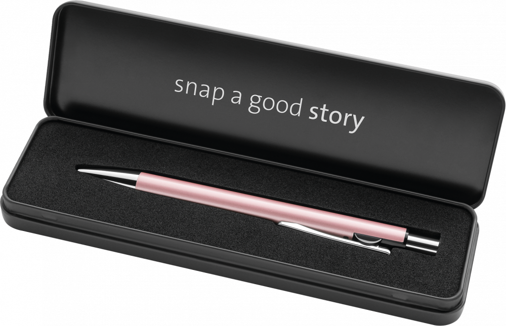 Długopis Pelikan Snap Metallic Rose Gold, niebieski