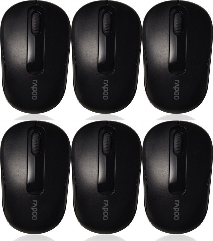 6x Myszka bezprzewodowa Rapoo M10PLUS, optyczna, czarny