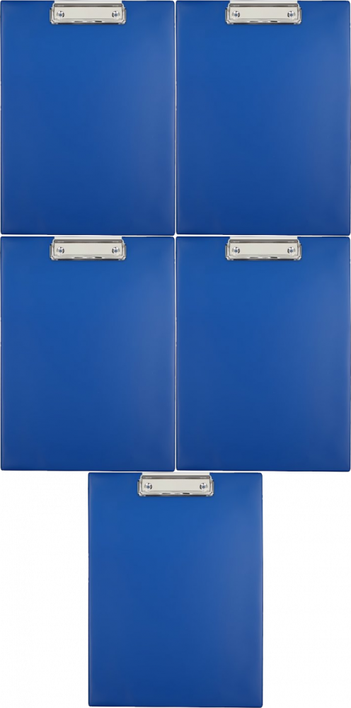 5x Clipboard Biurfol, A4, niebieski