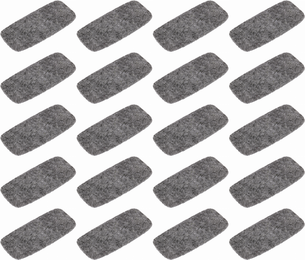 2x Wkład filcowy do gąbki magnetycznej 2x3, Starboard, 10 sztuk, szary