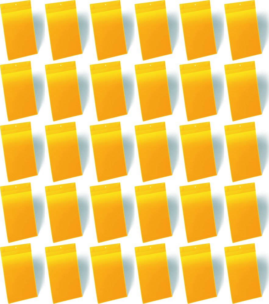 3x Kieszeń magnetyczna Durable, neodymowa, A4, pionowa, 10 sztuk, żółty