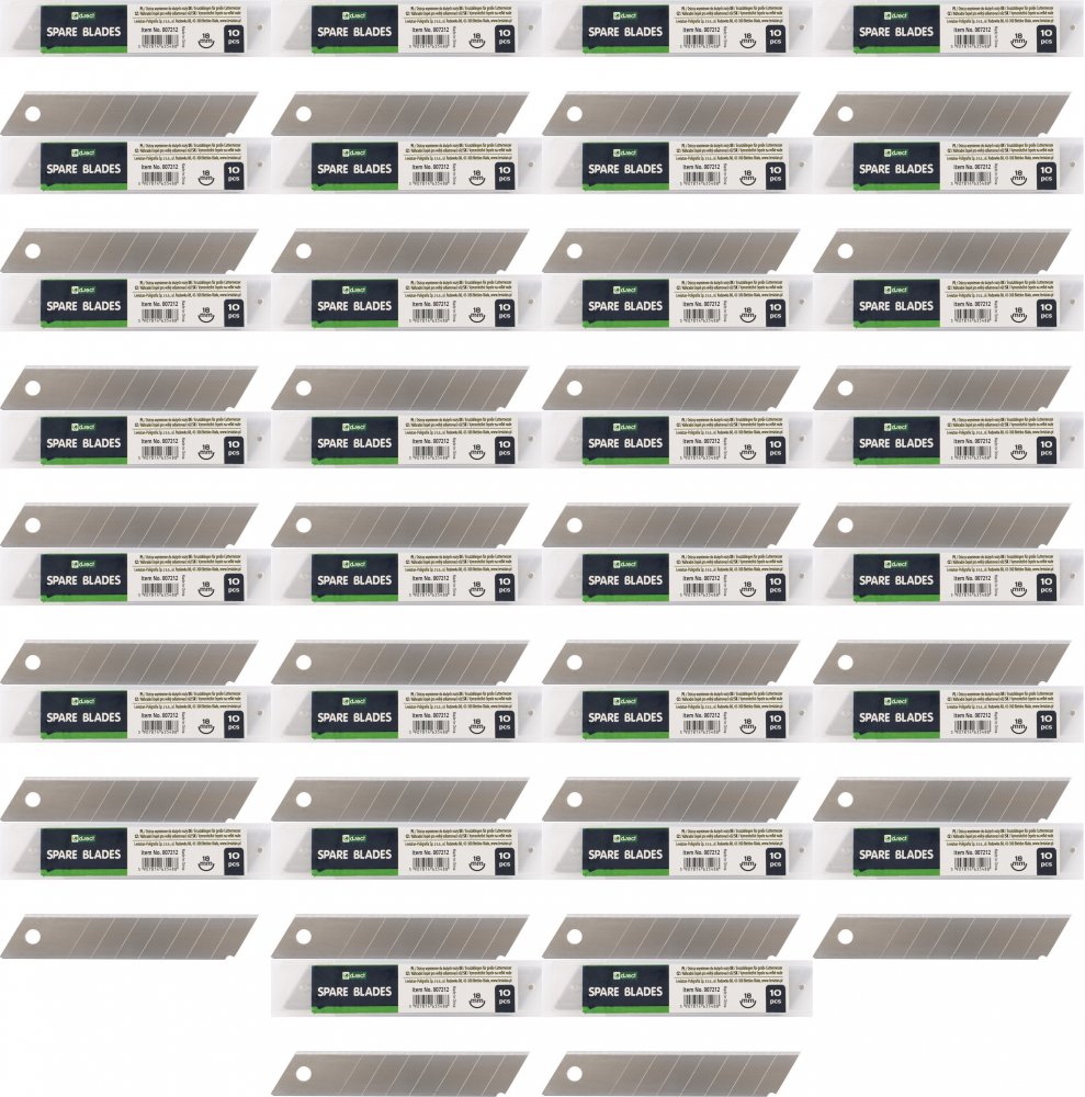 50x Ostrza wymienne do nożyków D.Rect, 18mm, 10 sztuk