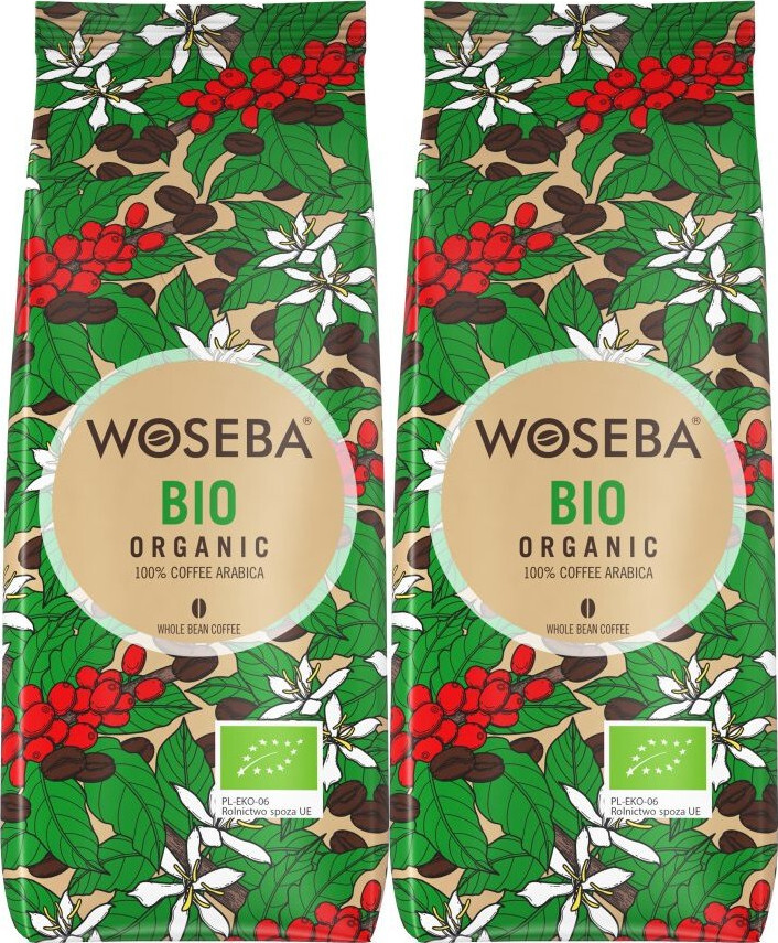 2x Kawa ziarnista Woseba Bio Organic, 500g