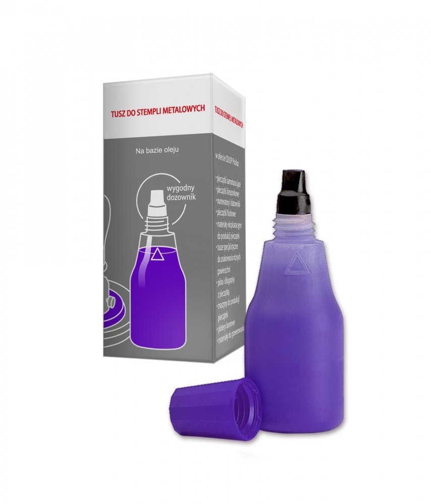 Tusz do stempli metalowych Colop, 25ml, fioletowy