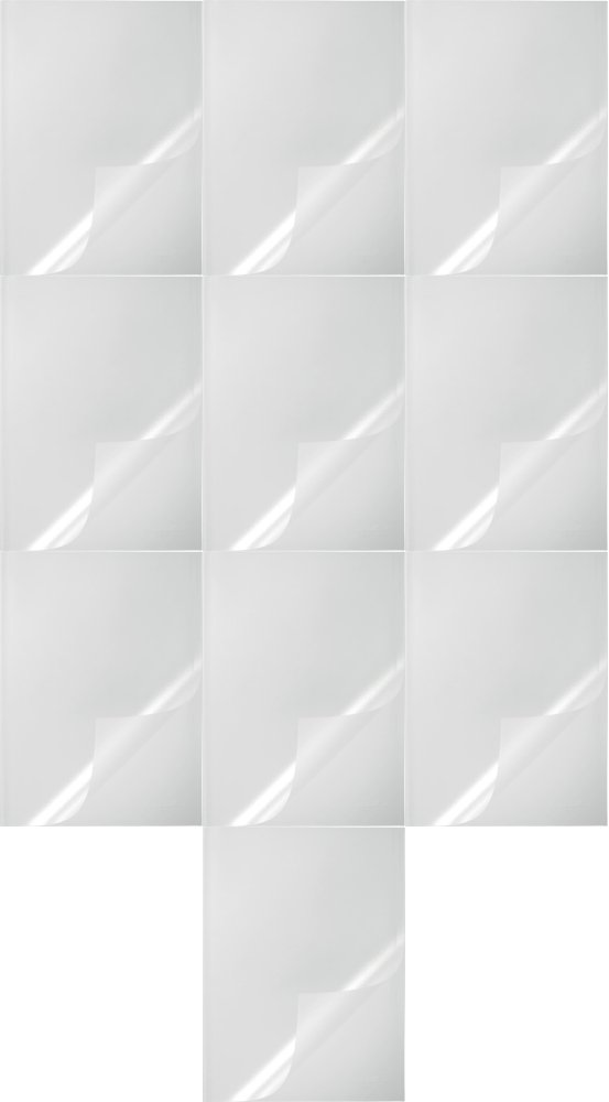 10x Okładka do grzbietów wsuwanych Durable, A4, do 100 kartek, przezroczysty