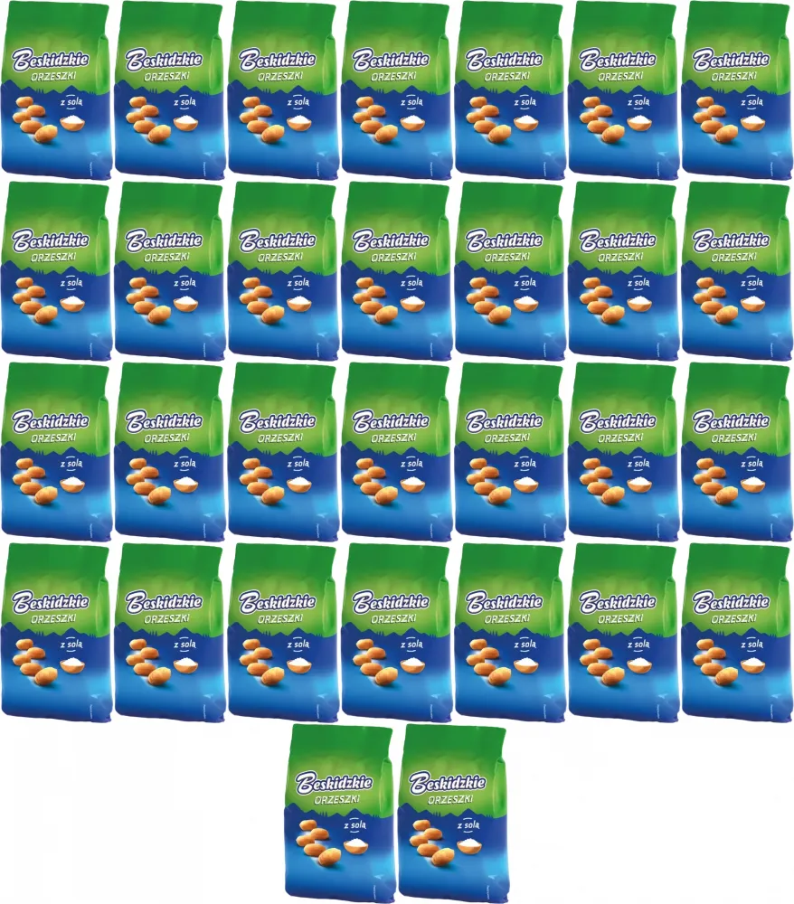 30x Orzeszki ziemne Beskidzkie, z solą morską, 220g