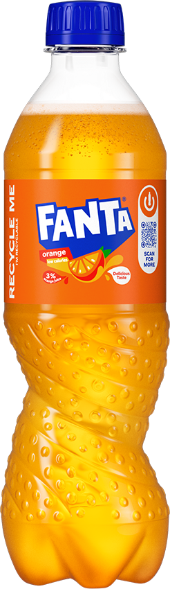 Napój gazowany Fanta, butelka, 0.5l, KAUCJA
