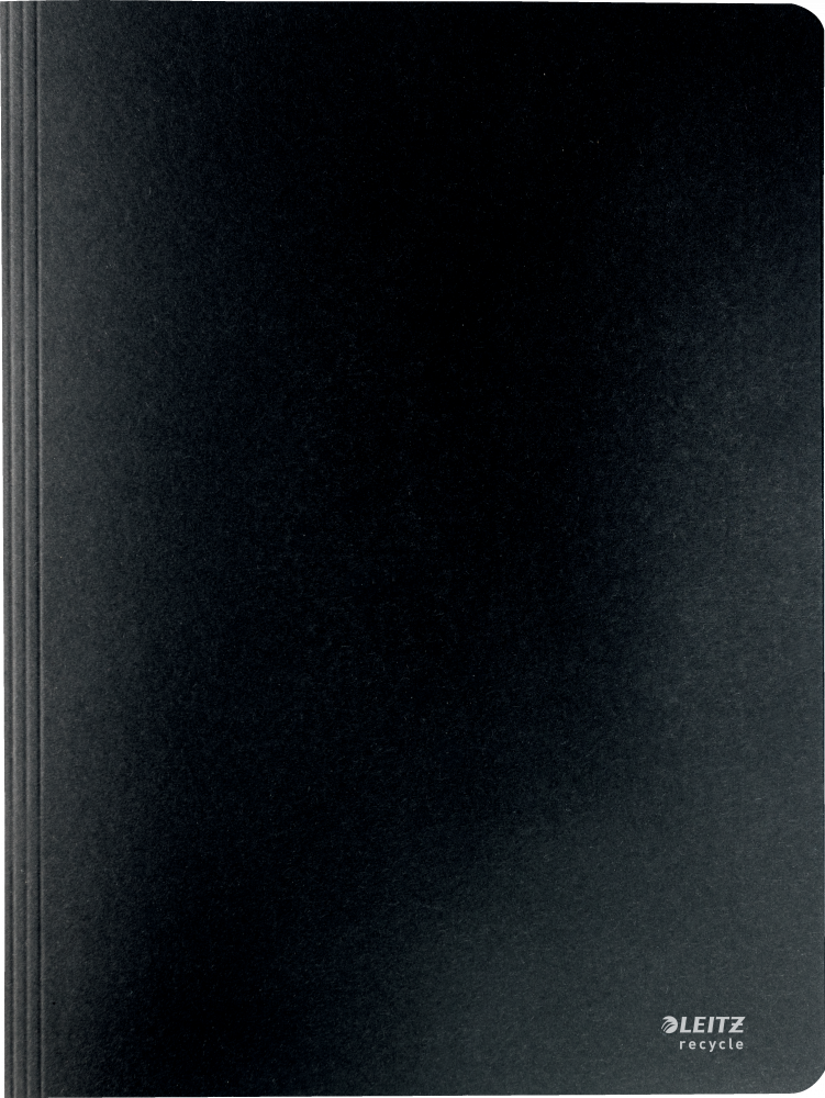 Skoroszyt kartonowy Leitz Recycle, A4, do 250 kartek, 275g/m2, czarny