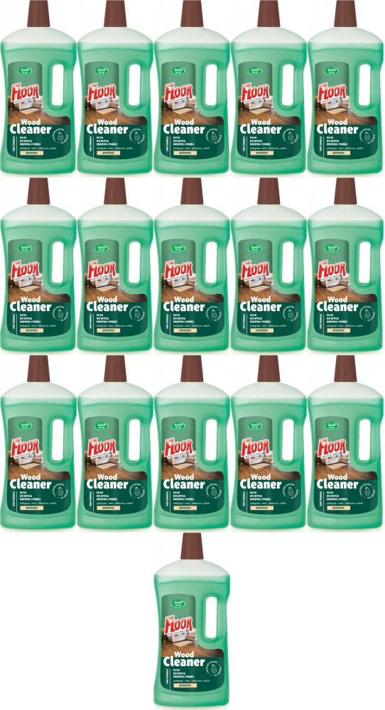 16x Płyn do mycia drewna i paneli Floor Professional Gold Drop, z olejkiem z avocado, 1l