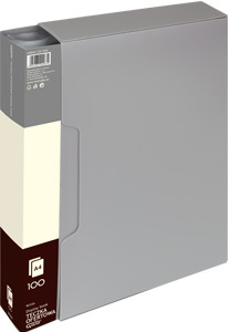 Album ofertowy Grand 9010A, A4, 100 koszulek, szary