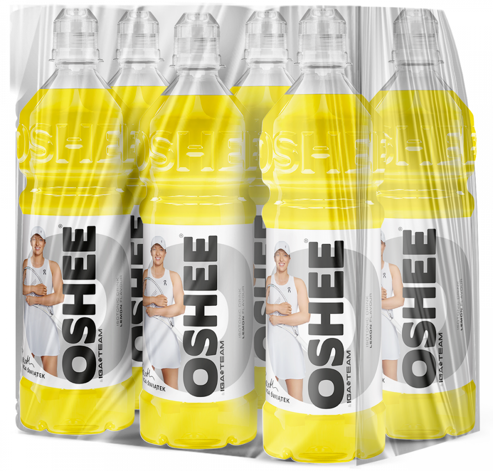 6x napój izotoniczny Oshee Lemon, cytrynowy, butelka, 750 ml