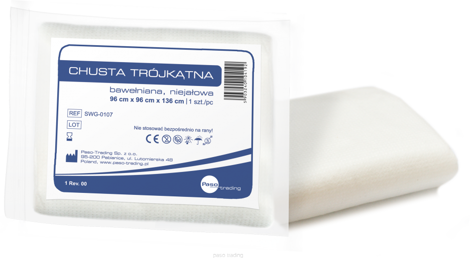 Chusta trójkątna, bawełniana, 1 sztuka