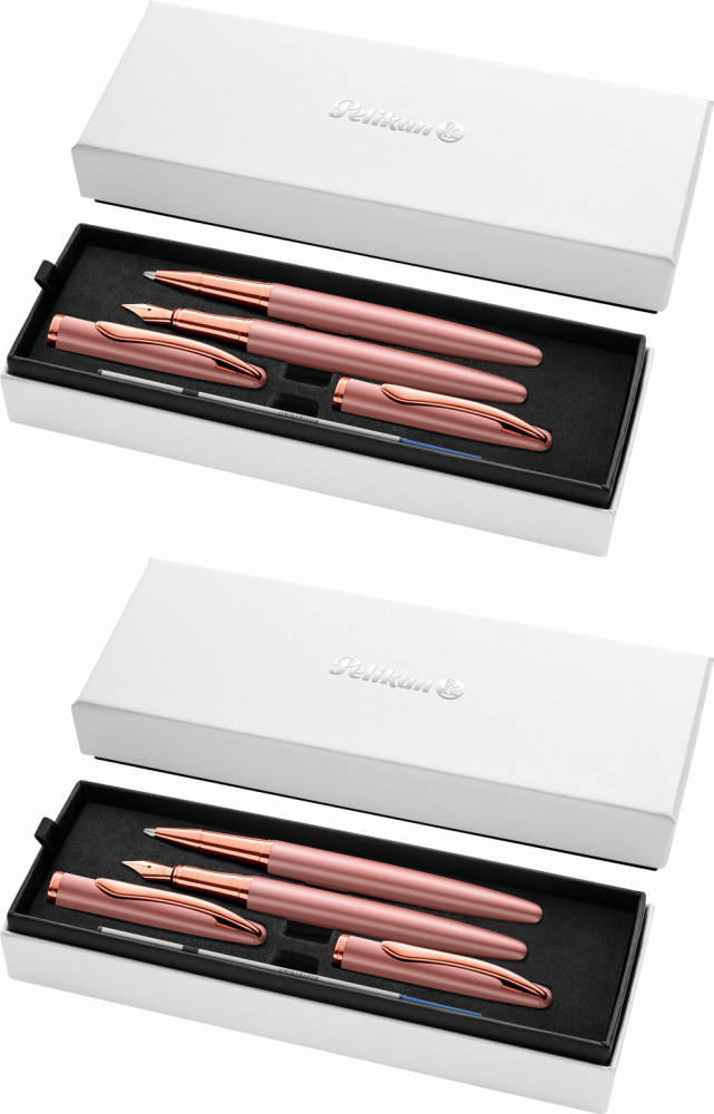 2x Zestaw Pelikan Jazz Noble Elegance Rose, pióro wieczne + pióro kulkowe