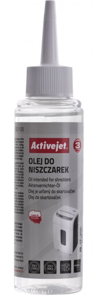 Olej do niszczarek Activejet ASO-125, 125ml