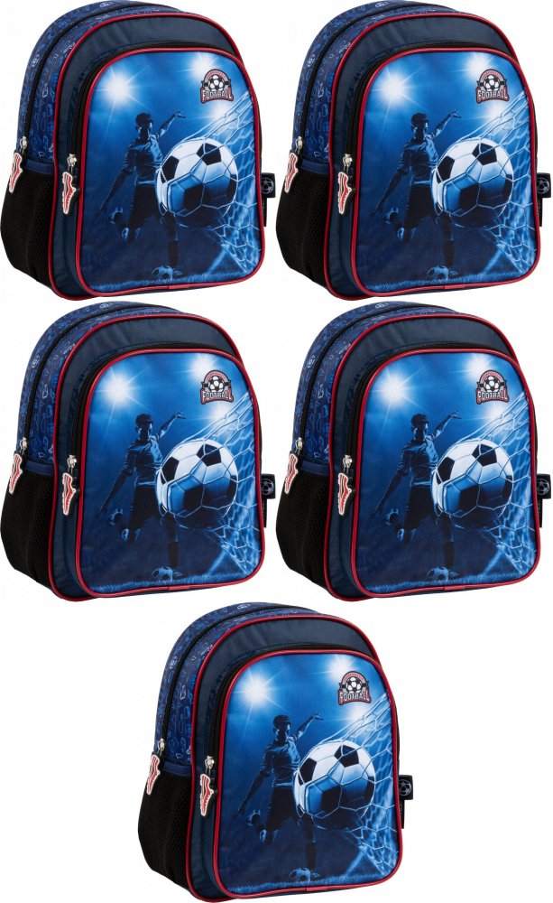 5x Plecak dla przedszkolaka Derform 11 Piłka 19, 9l, 29x23x14cm