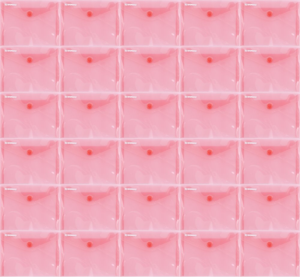 40x Teczka kopertowa Donau, A6, zatrzask, 1 sztuka, czerwony