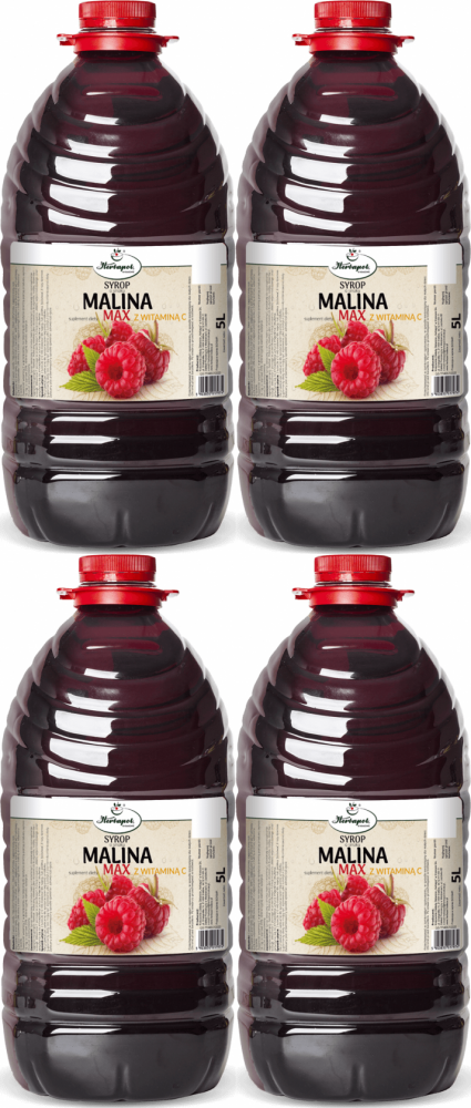 4x Syrop Herbapol w Krakowie, z witaminą C, malinowy, 5l