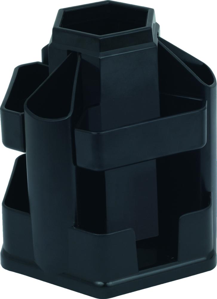 Przybornik na biurko Eagle 370B, bez wyposażenia, 145x135x150mm, czarny