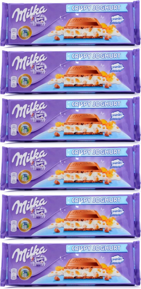 6x Czekolada Milka, Crispy Joghurt, 300g
