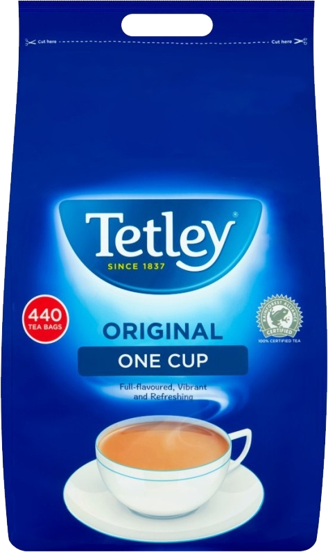 Herbata czarna w torebkach Tetley Original, 440 sztuk x 2g