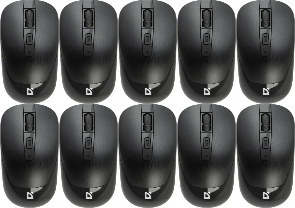 10x Myszka bezprzewodowa Defender Wave MM-995 RF, optyczna, czarny