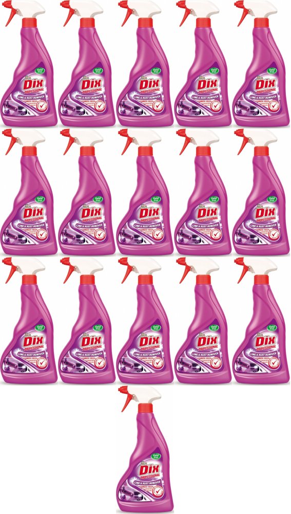 16x Płyn do czyszczenia Kamień i rdza Dix Professional Gold Drop, z rozpylaczem, 0.5l