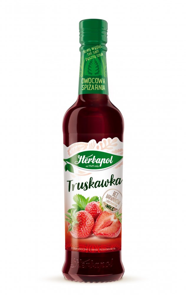 Syrop Herbapol Owocowa Spiżarnia, truskawka, 420ml