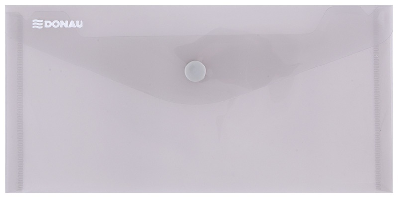 Teczka kopertowa Donau, DL, na zatrzask, dymny