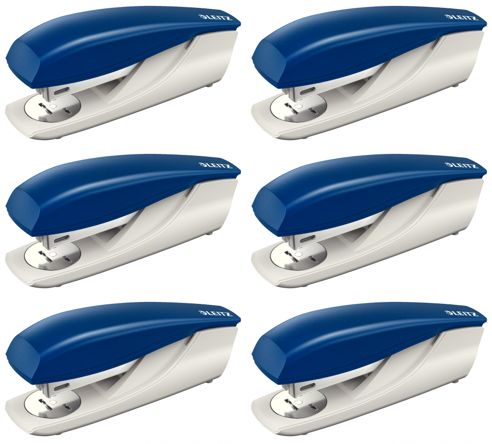 6x Zszywacz Leitz New Nexxt, do 30 kartek, niebieski