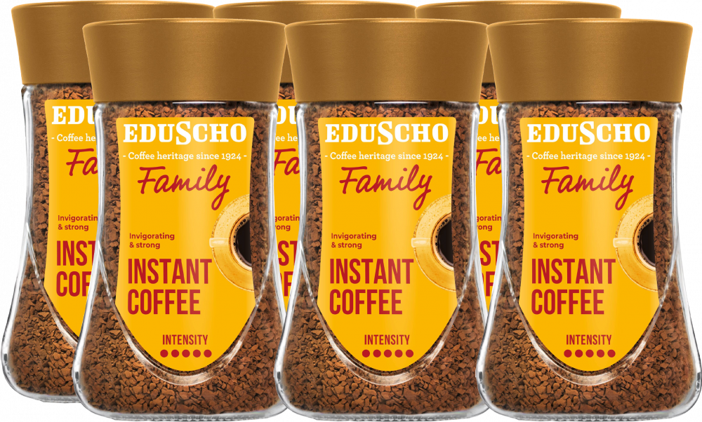 6x Kawa rozpuszczalna Eduscho Family, 200g