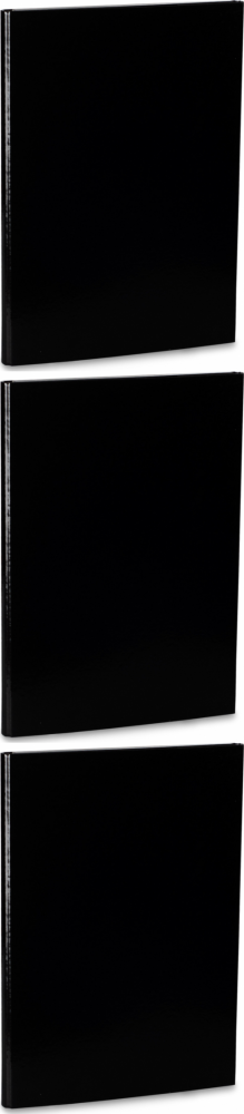 3x Teczka skrzydłowa na rzepy VauPe 323/05, A4, 20mm, czarny