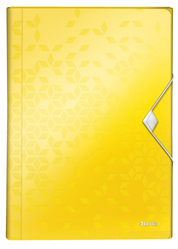 Teczka z przegródkami Leitz Wow, A4, 6 przegródek, żółty