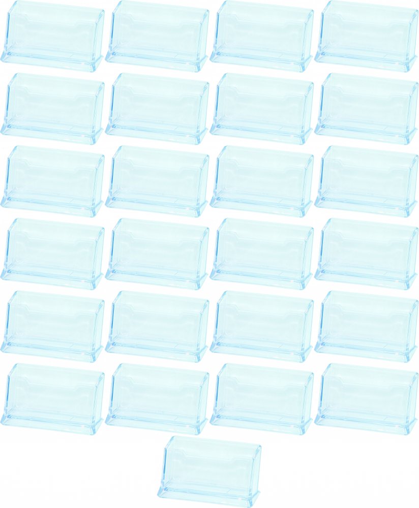 25x Stojak na wizytówki Donau, 110x45x55mm, transparentny